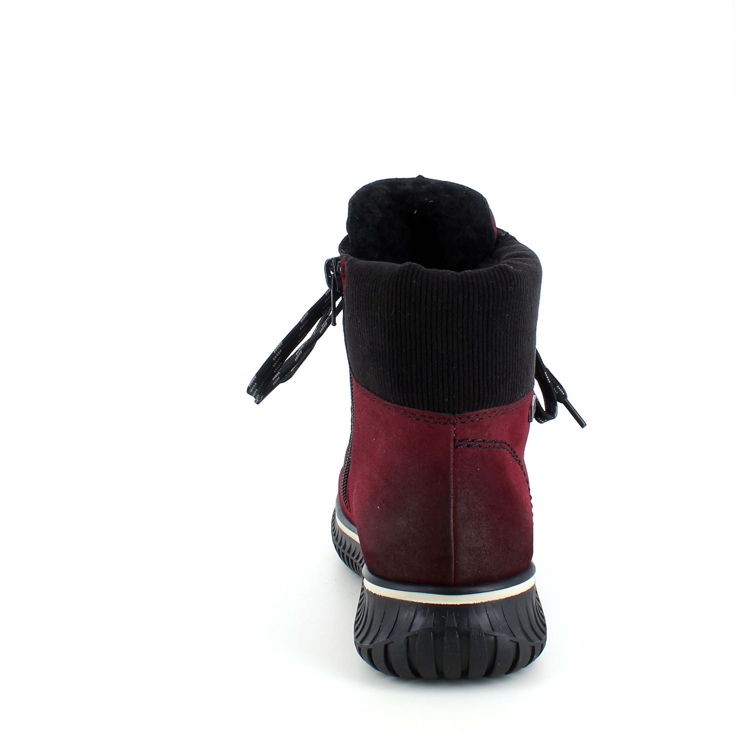 Vinrød Rieker vinterstøvel med god svangstøtte