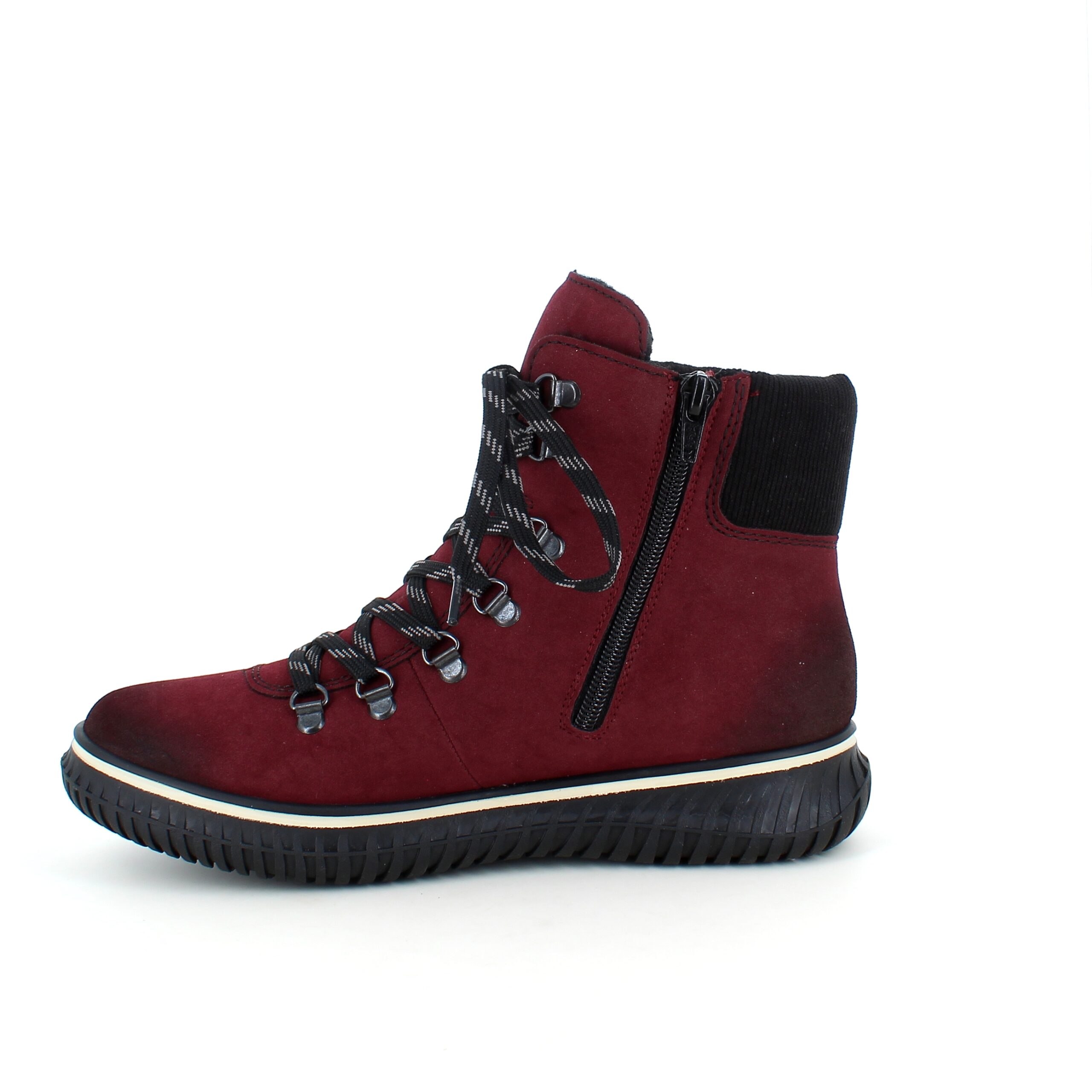 Vinrød Rieker vinterstøvel med god svangstøtte