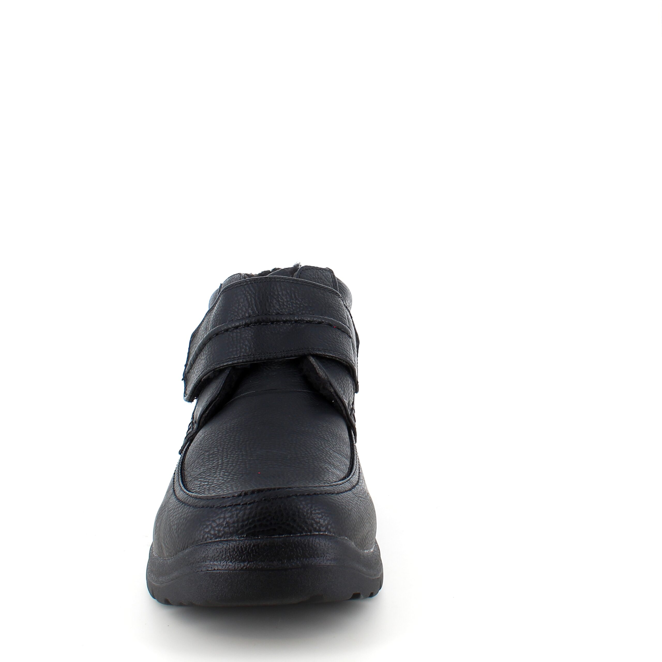 Herre vinterstøvel med borrelås og bred åpning