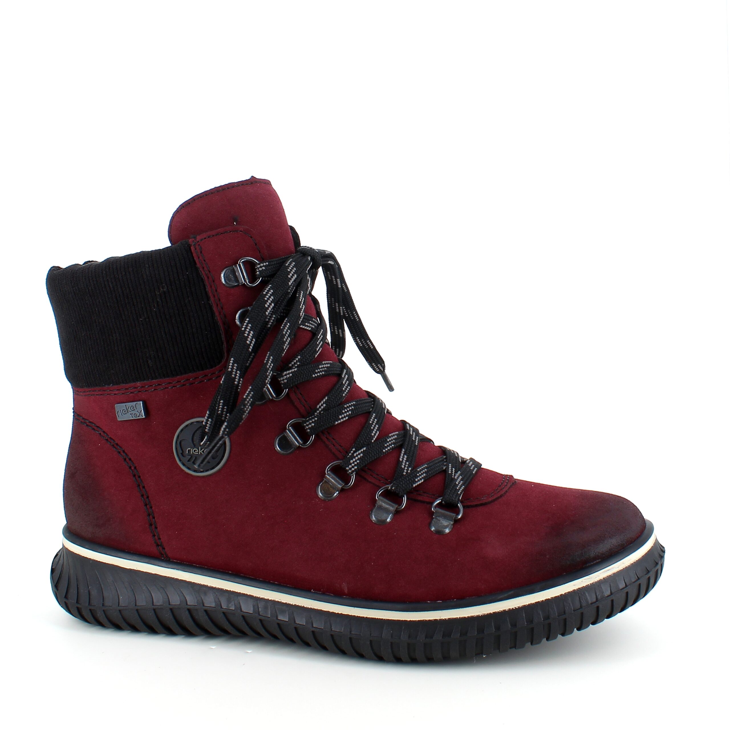 Vinrød Rieker vinterstøvel med god svangstøtte