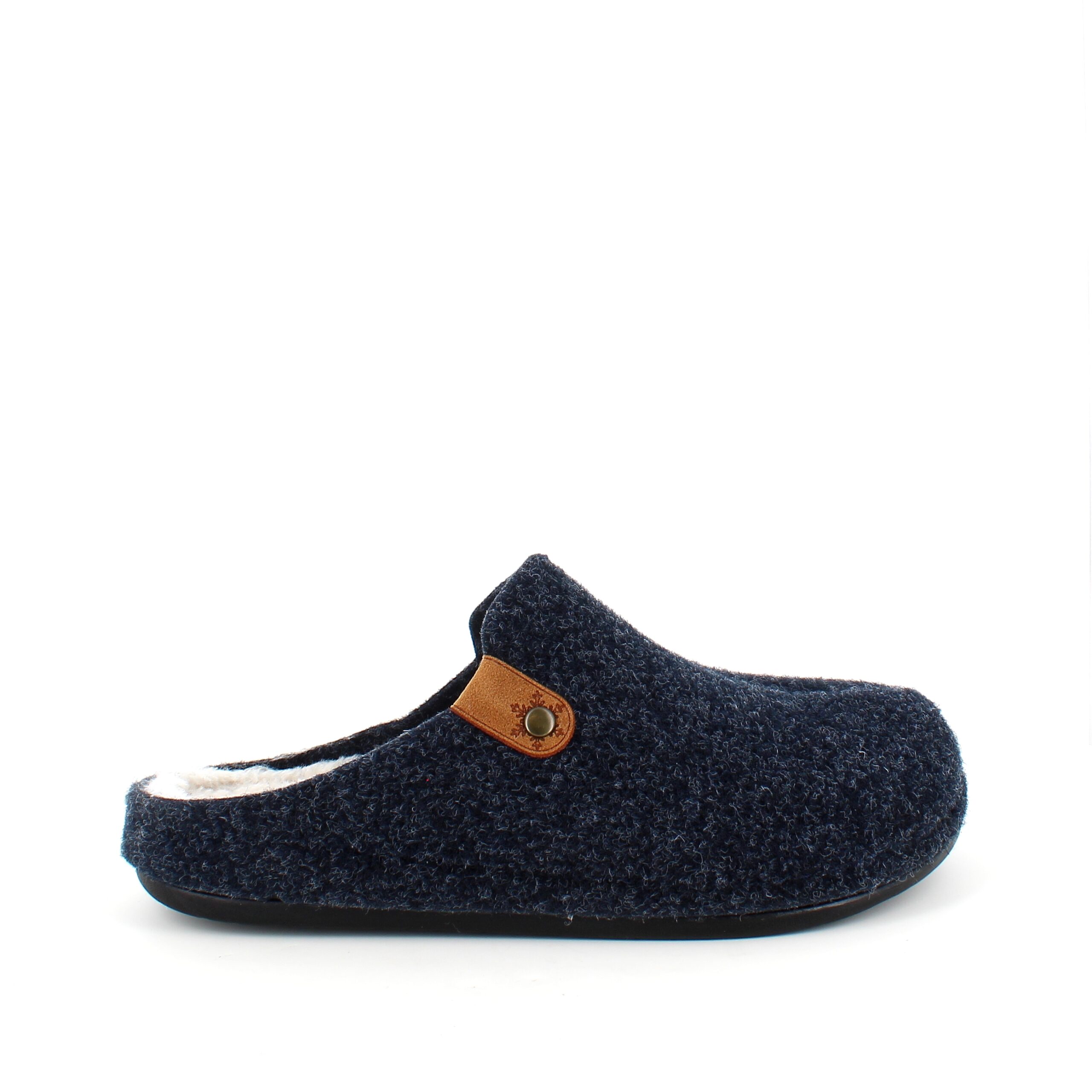 Mørkeblå tøfler med god buestøtte