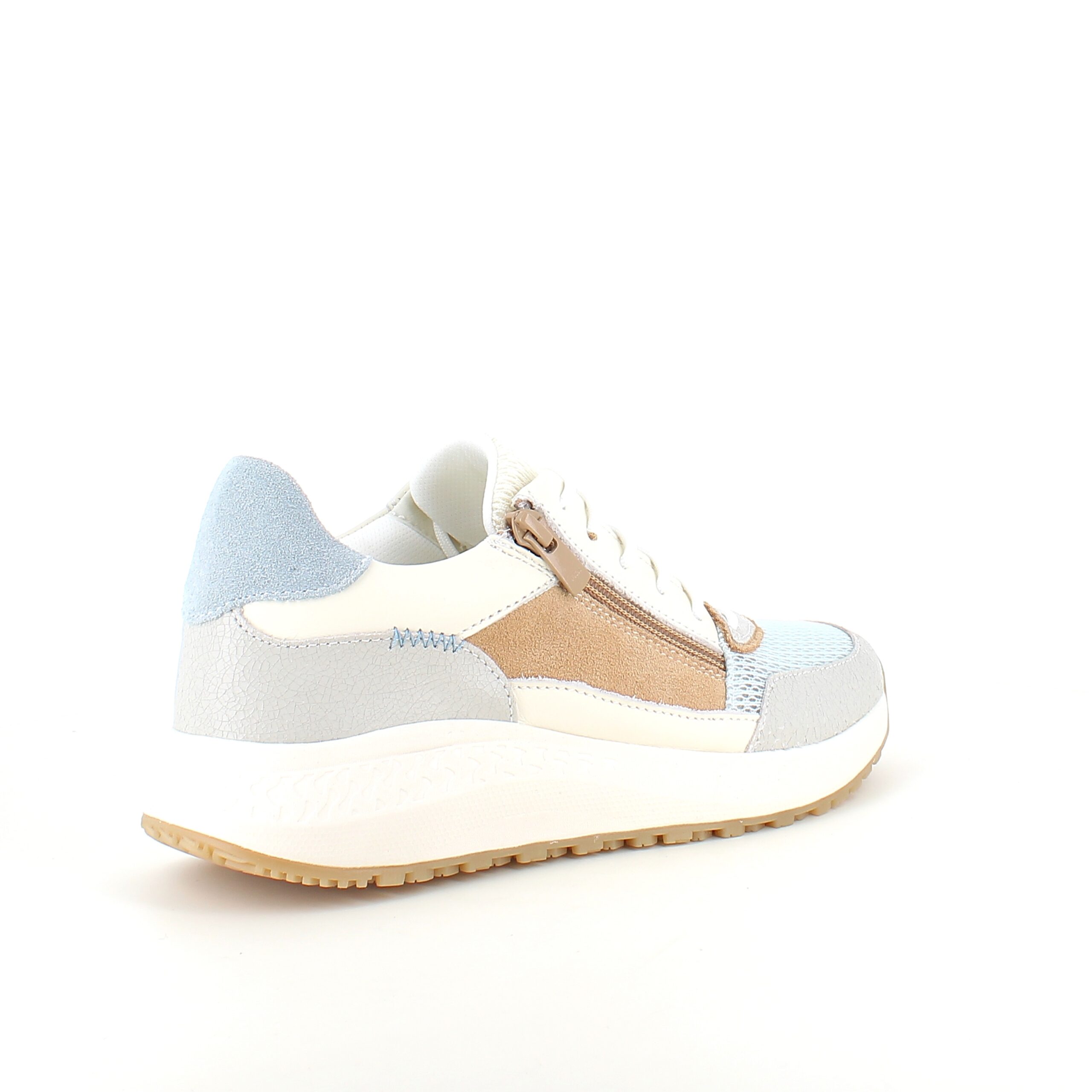 Lyseblå Green Comfort sko med god bredde og dobbelt åpning