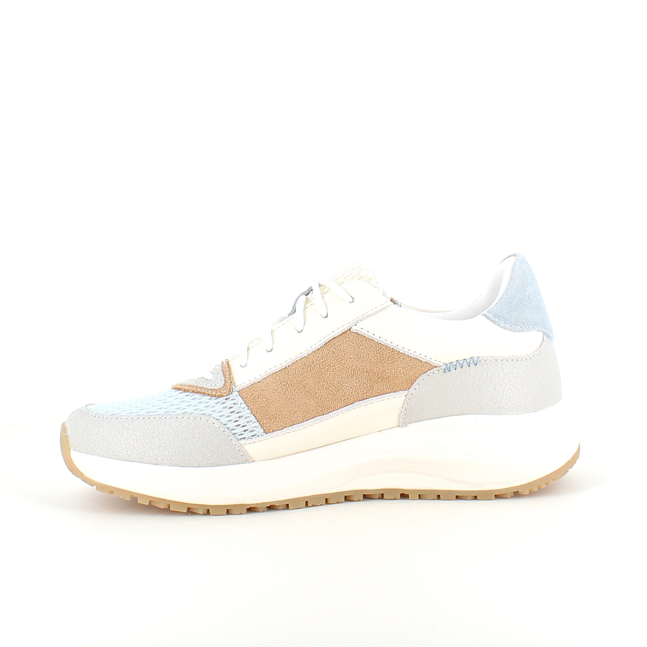 Lyseblå Green Comfort sko med god bredde og dobbelt åpning