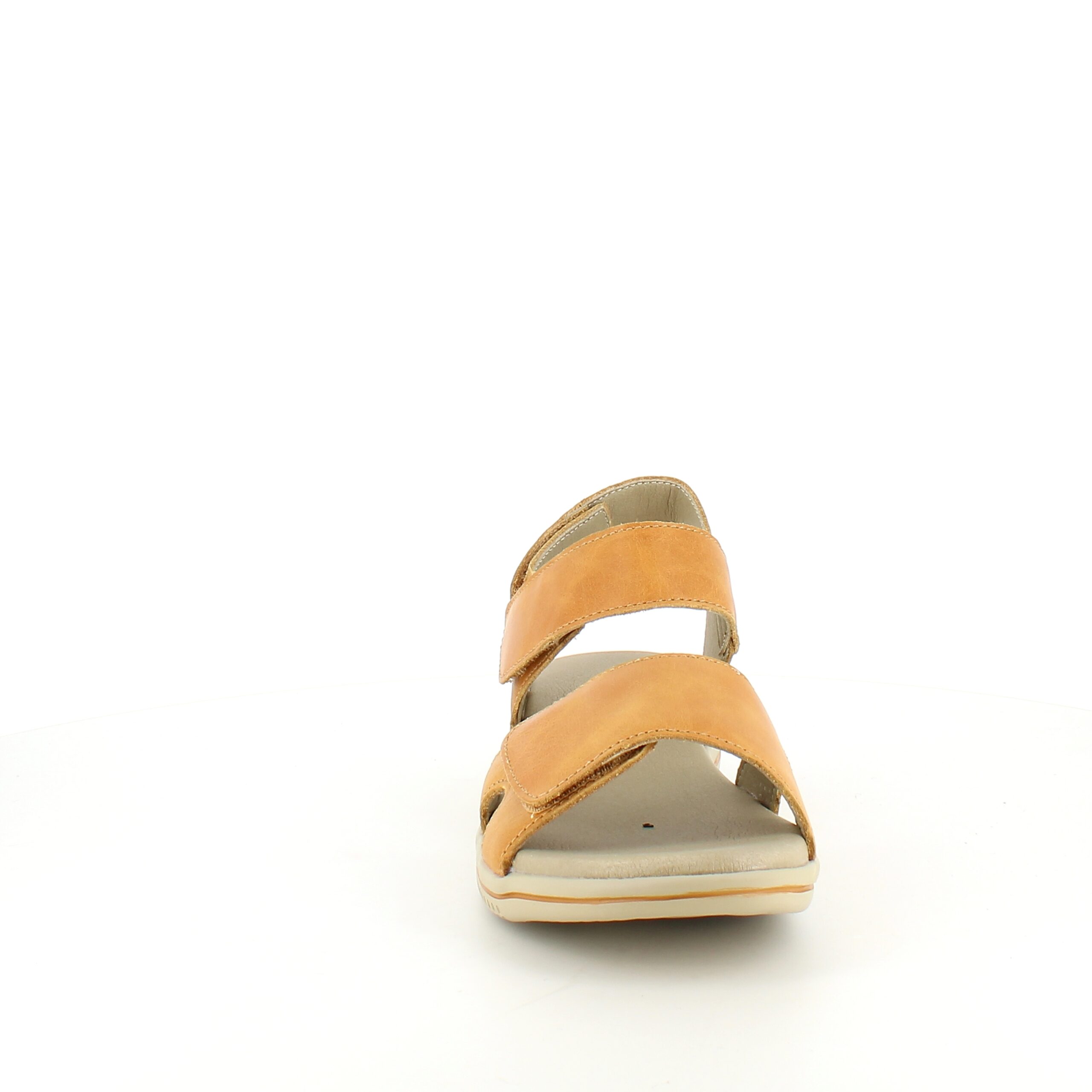 Gul skinnsandal fra Green Comfort