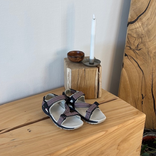 Rosa/grå CMP sandal med avtagbar hælrem