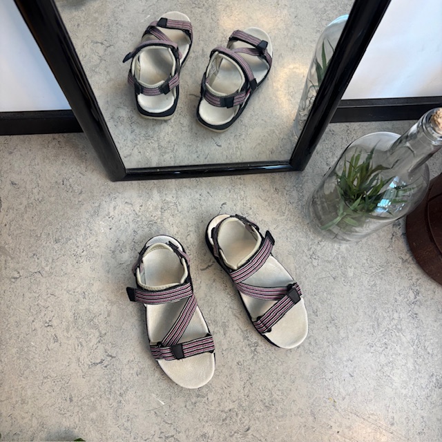 Rosa/grå CMP sandal med avtagbar hælrem
