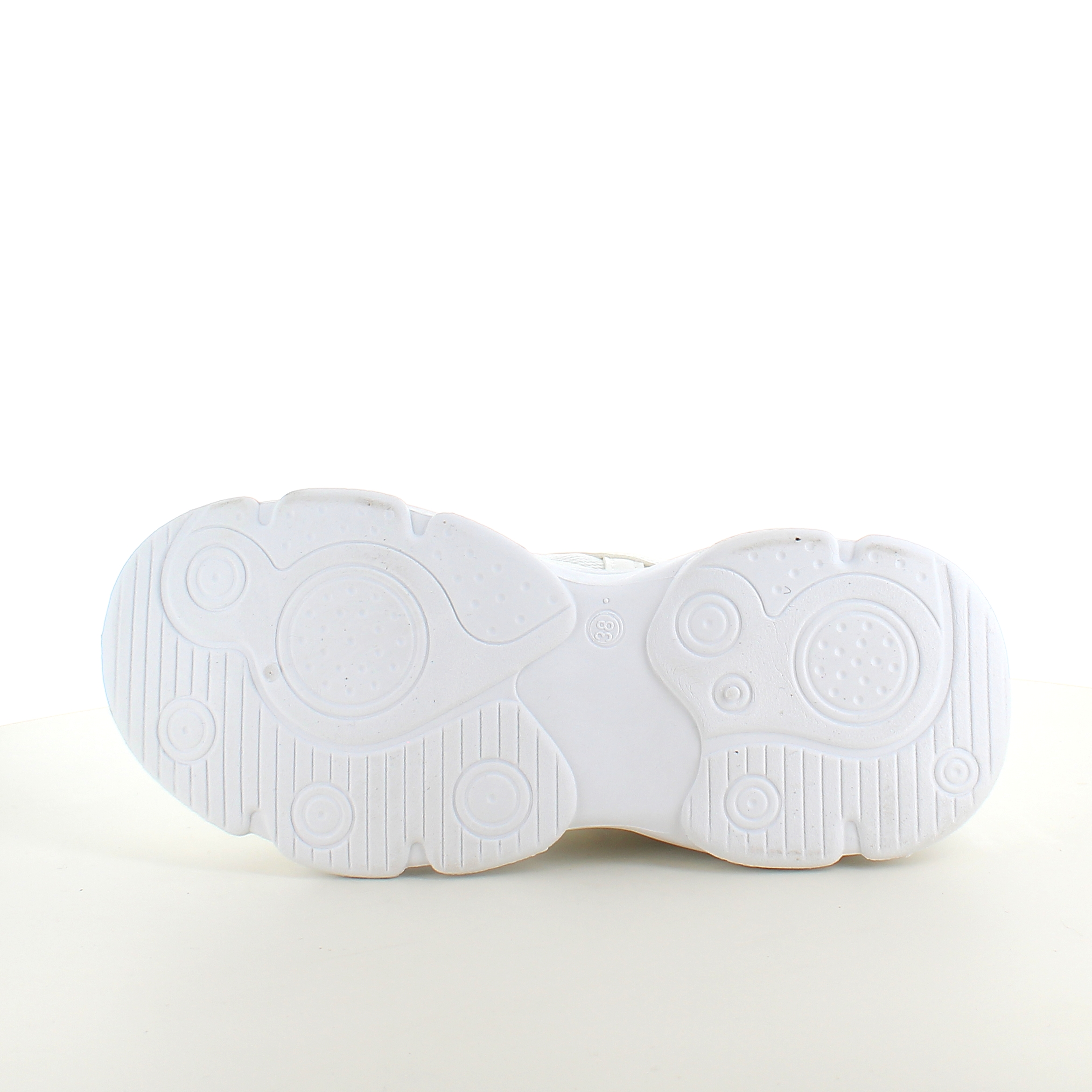 Hvite sportssko med ekstra hælstøtdemping