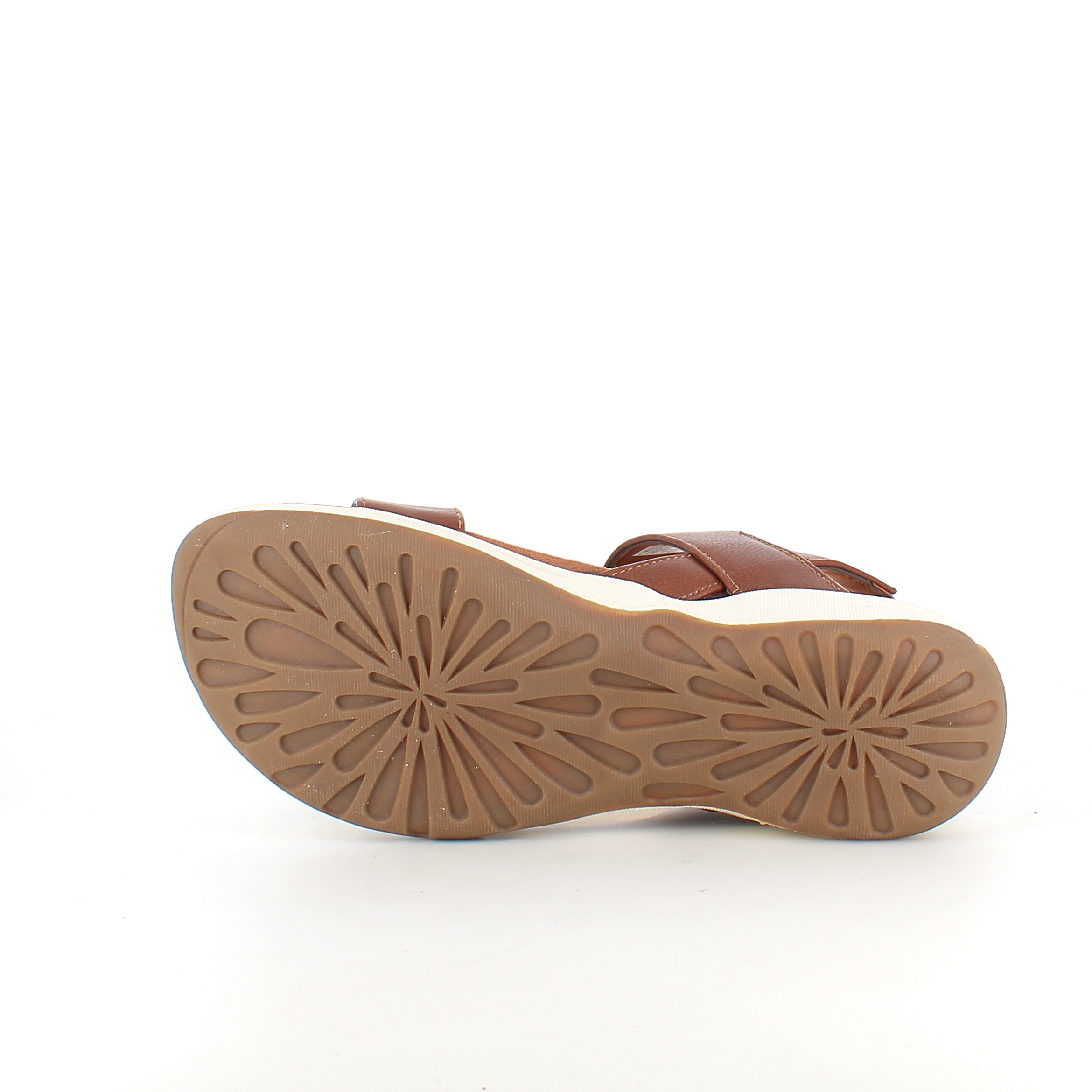 Brun Whistler sandal med svangstøtte og elastisk hælrem