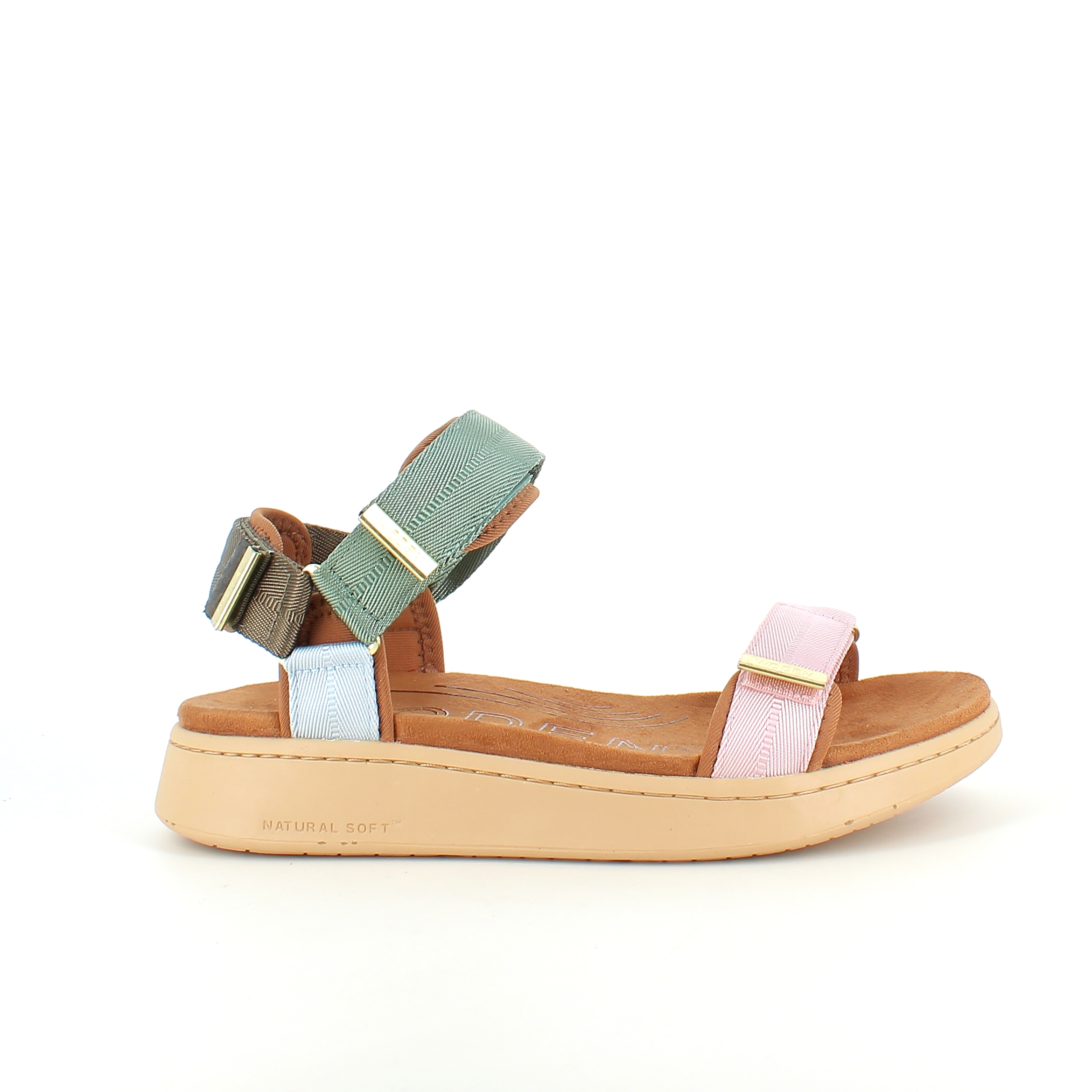 Smart flerfarget sandal fra Woden