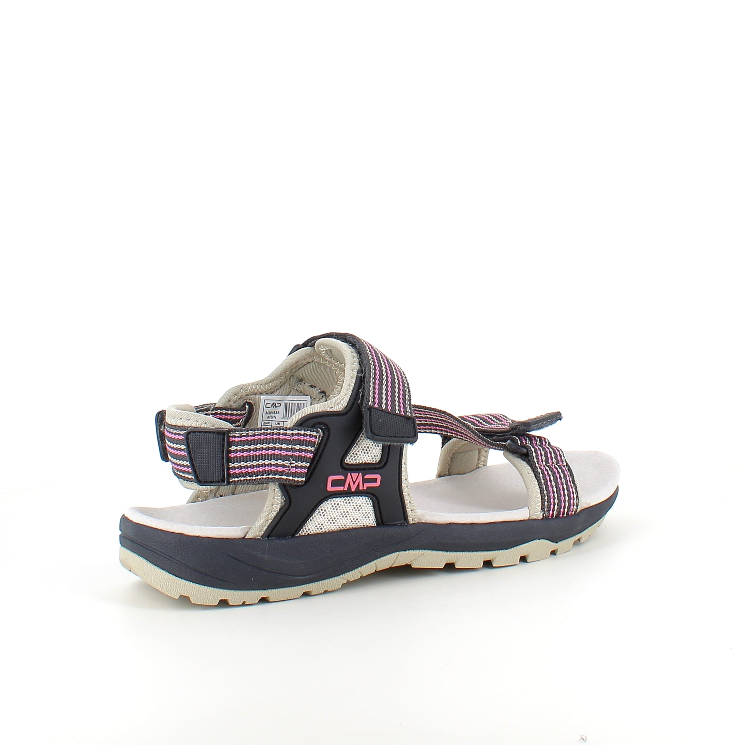 Rosa/grå CMP sandal med avtagbar hælrem