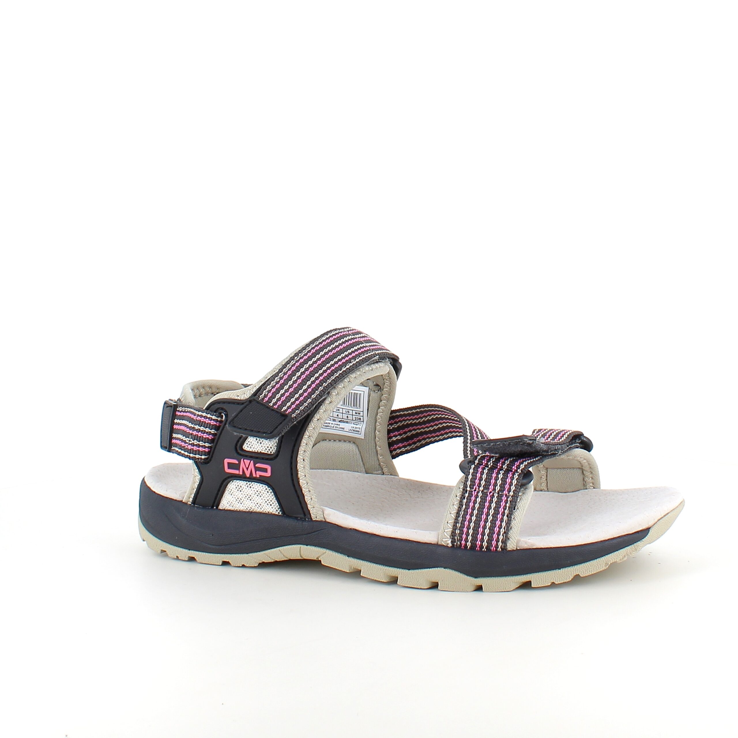 Rosa/grå CMP sandal med avtagbar hælrem
