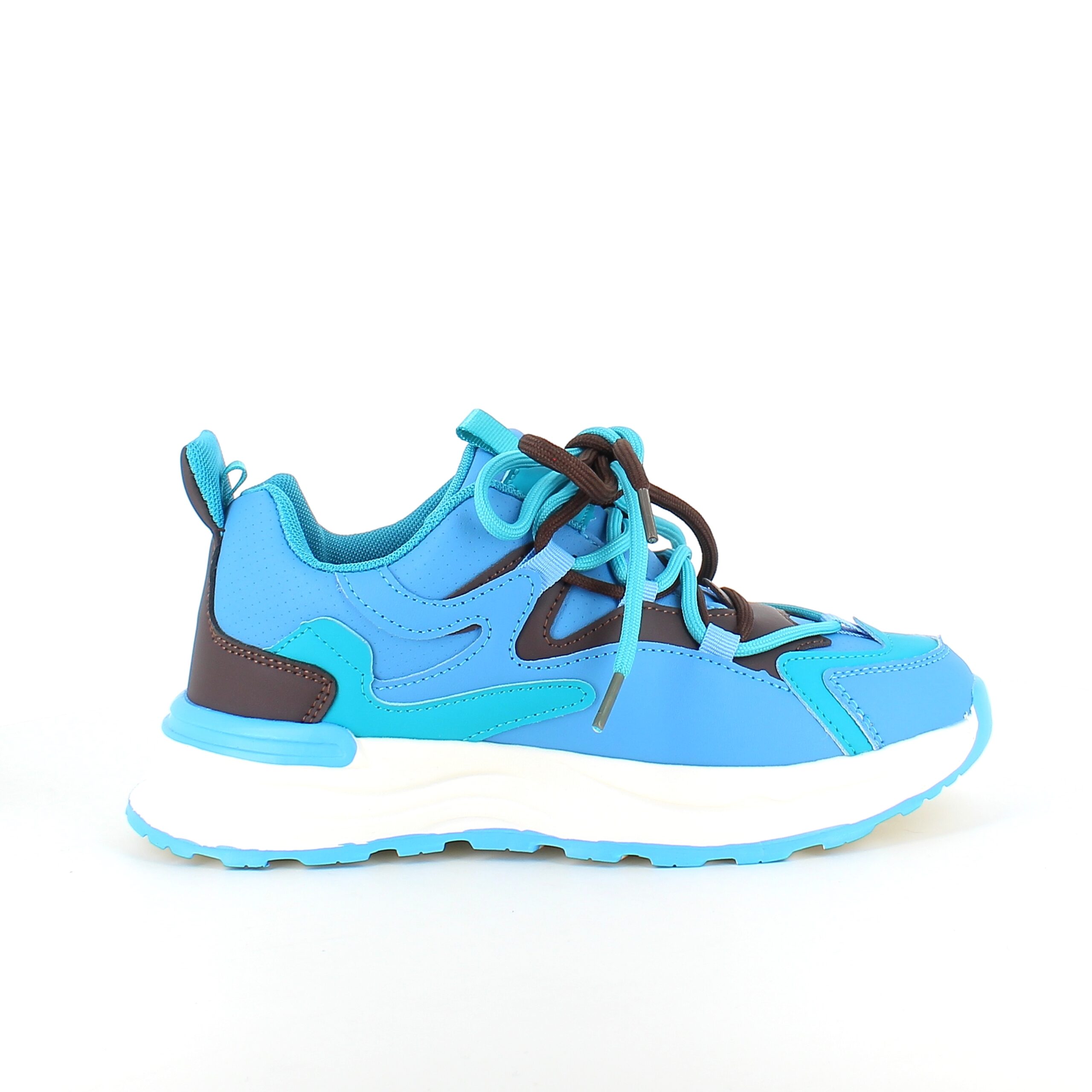 Blå lette sko med støtdemping og flotte detaljer