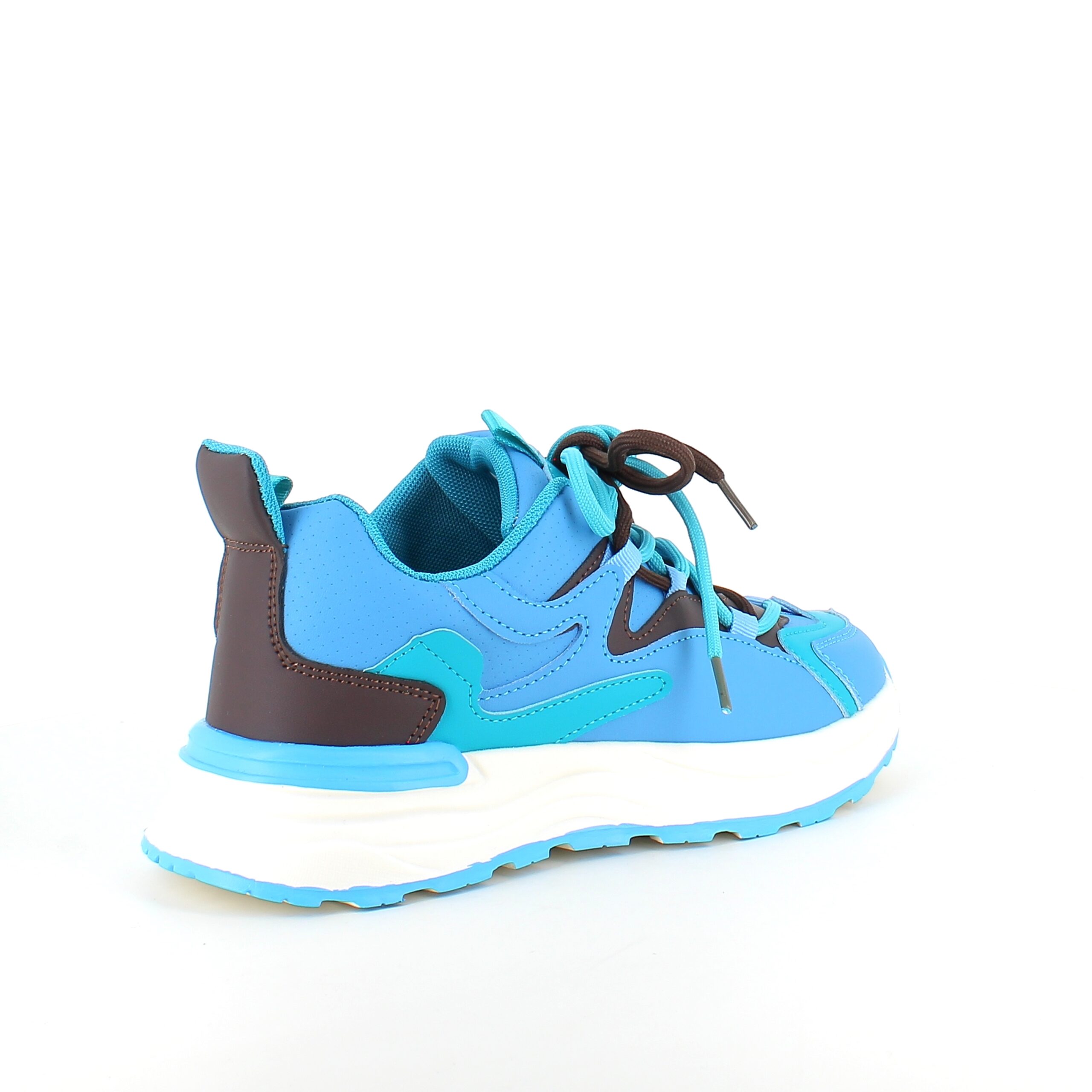 Blå lette sko med støtdemping og flotte detaljer