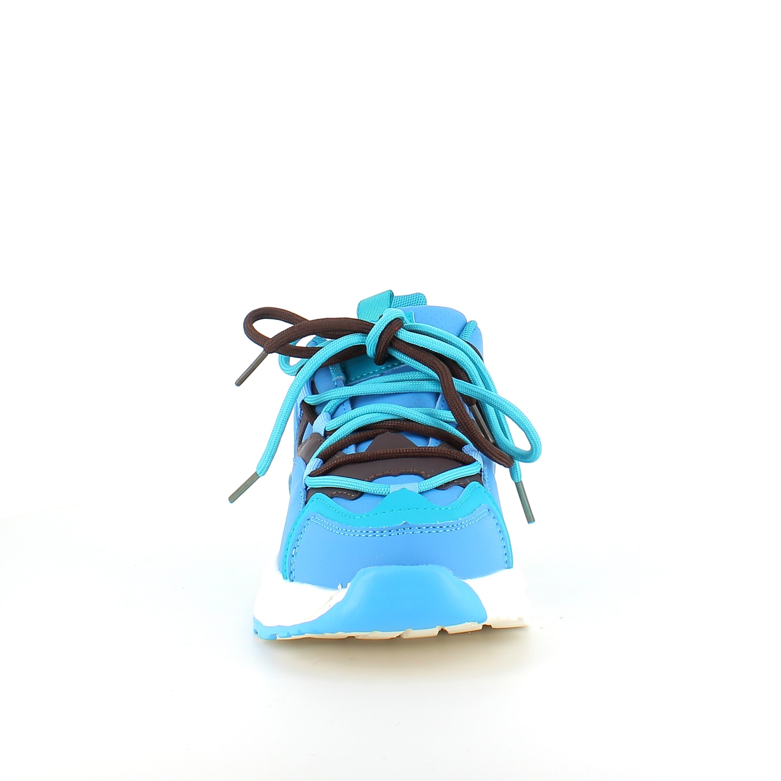 Blå lette sko med støtdemping og flotte detaljer