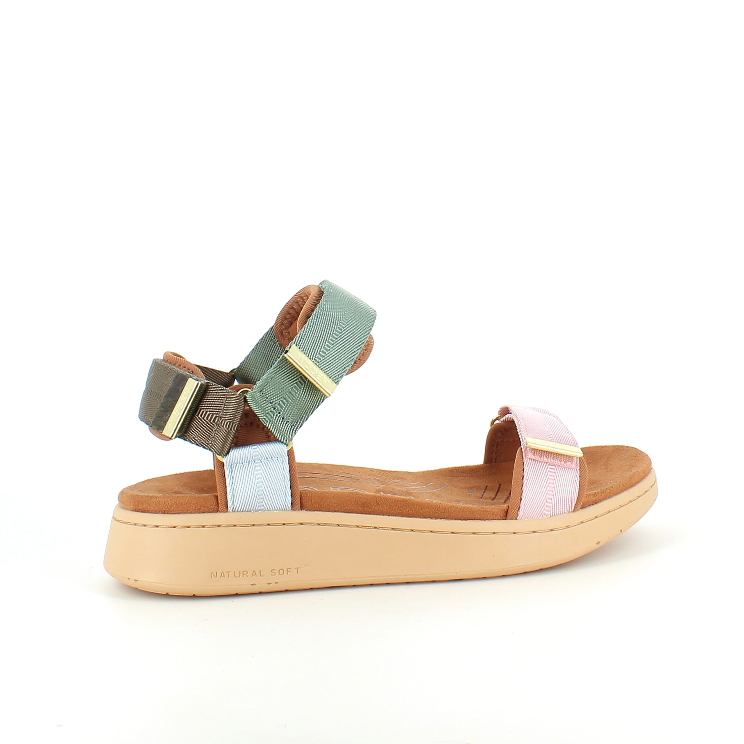 Smart flerfarget sandal fra Woden