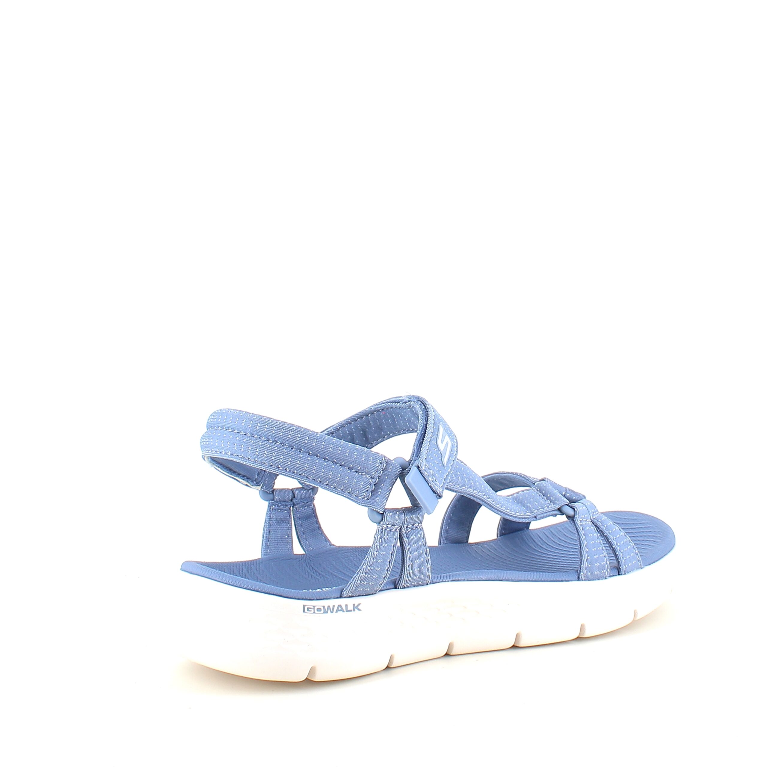 Lyseblå Skechers GOwalk sandal, bred modell