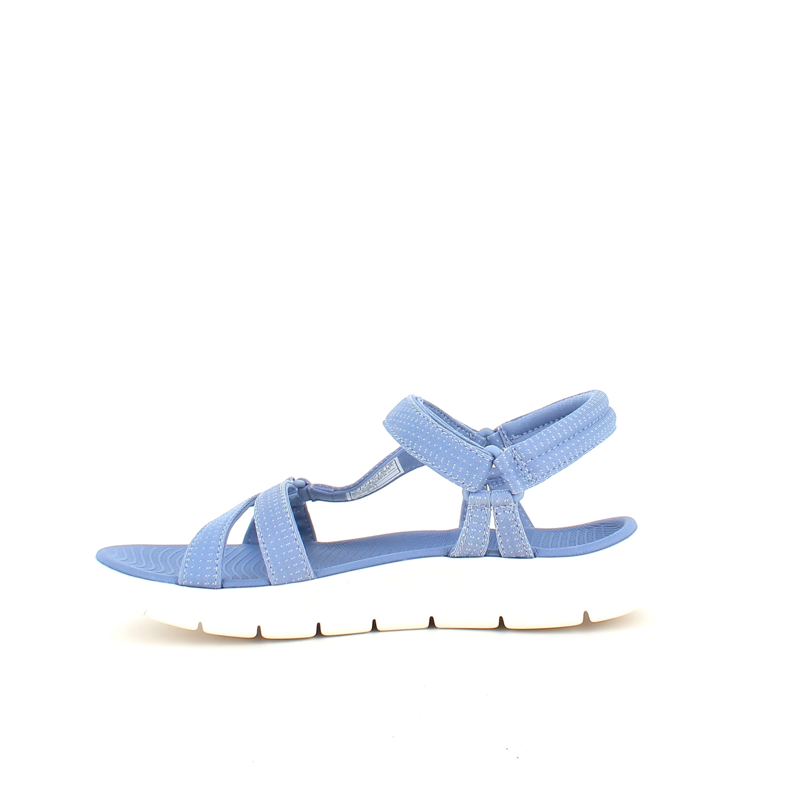 Lyseblå Skechers GOwalk sandal, bred modell