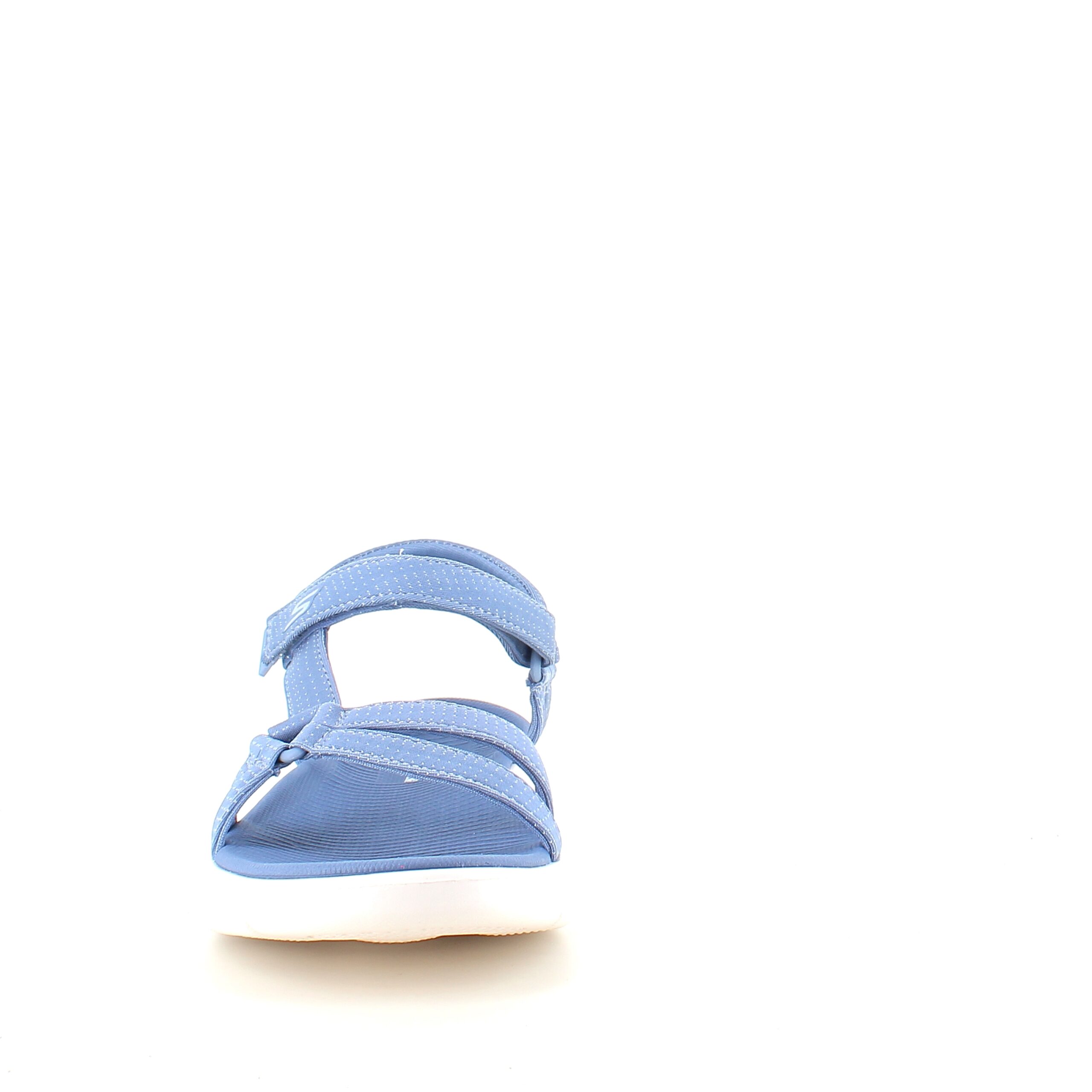 Lyseblå Skechers GOwalk sandal, bred modell