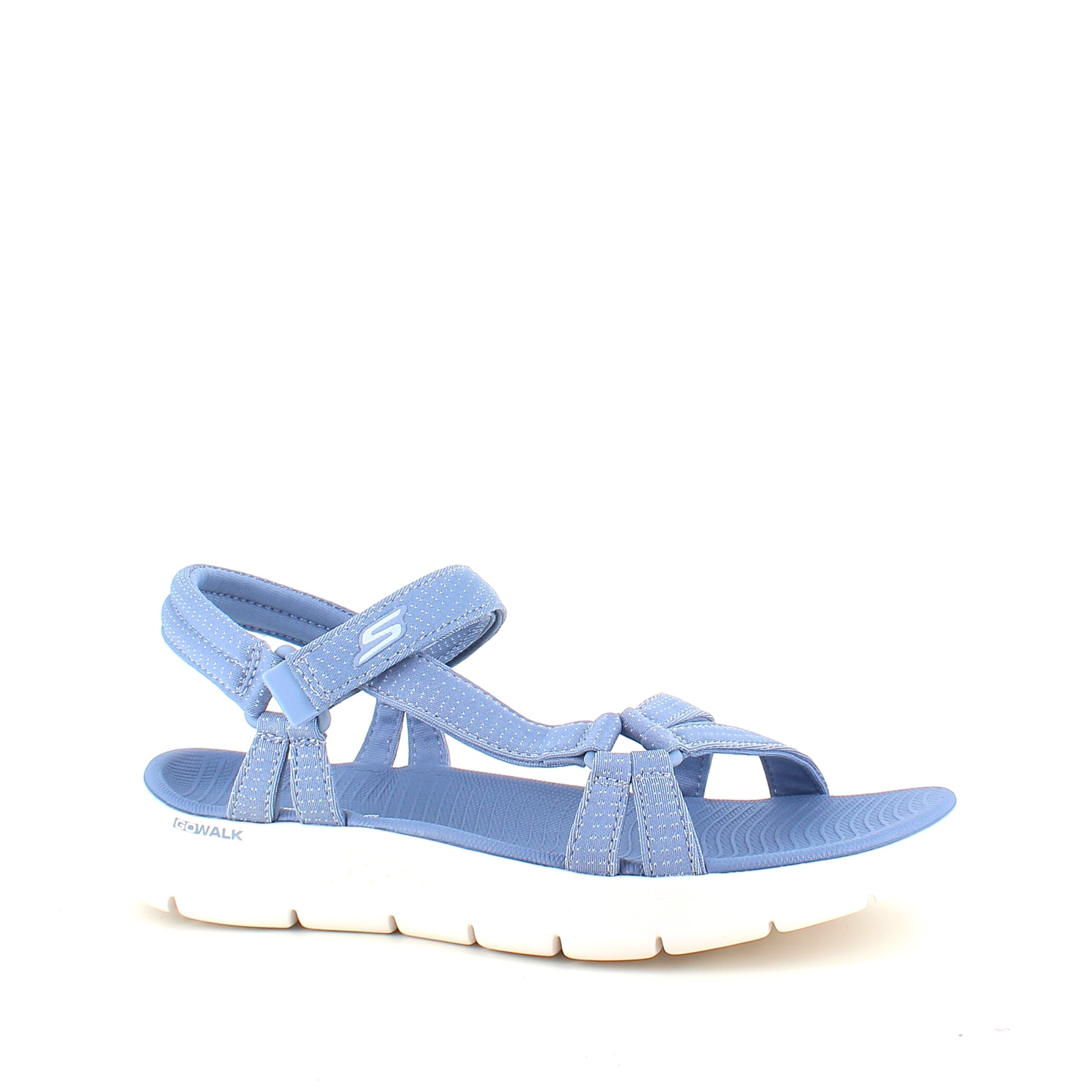 Lyseblå Skechers GOwalk sandal, bred modell