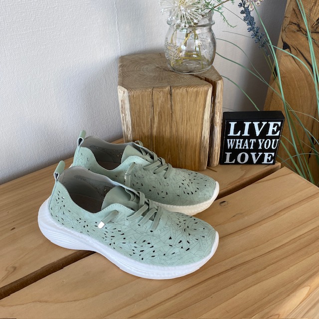 Ultra fleksibel sko i grønn