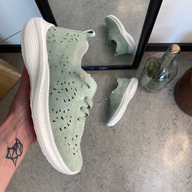 Ultra fleksibel sko i grønn