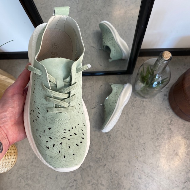 Ultra fleksibel sko i grønn