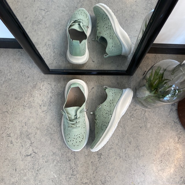 Ultra fleksibel sko i grønn