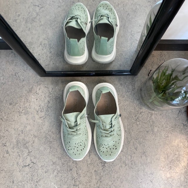 Ultra fleksibel sko i grønn