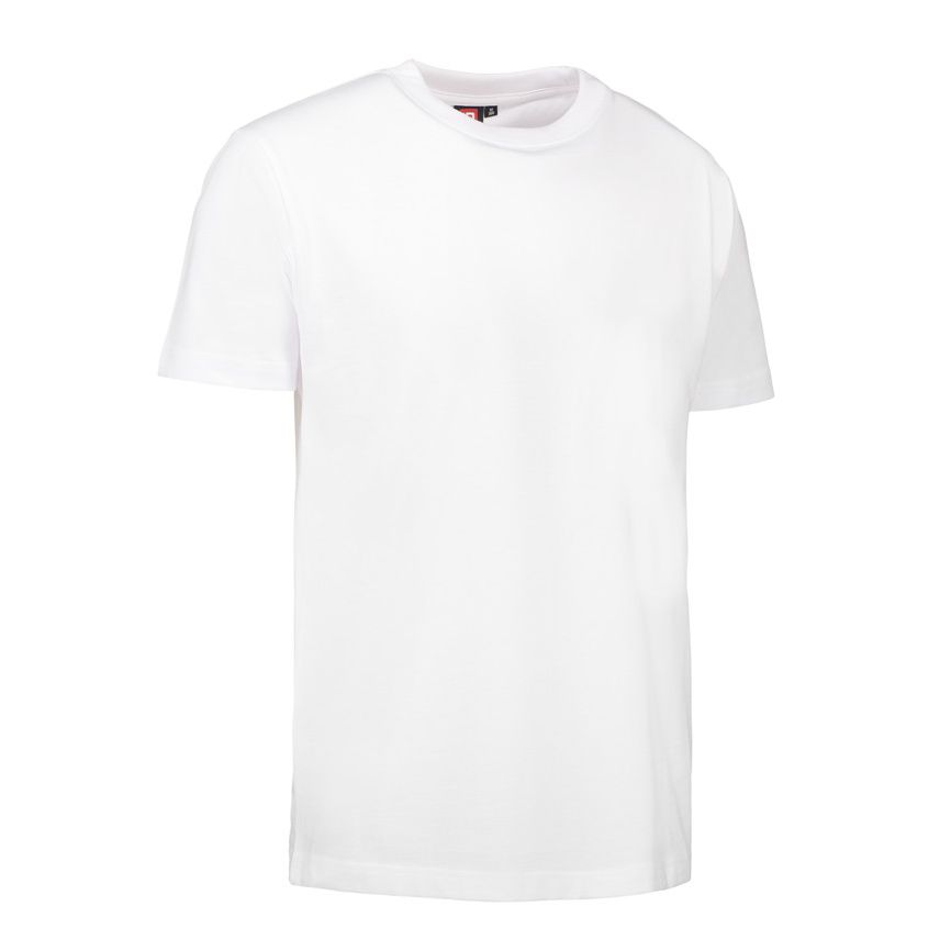 Nybo Hvit Herre Prowear T-skjorte, Ekstra Slitesterk, Kortermet