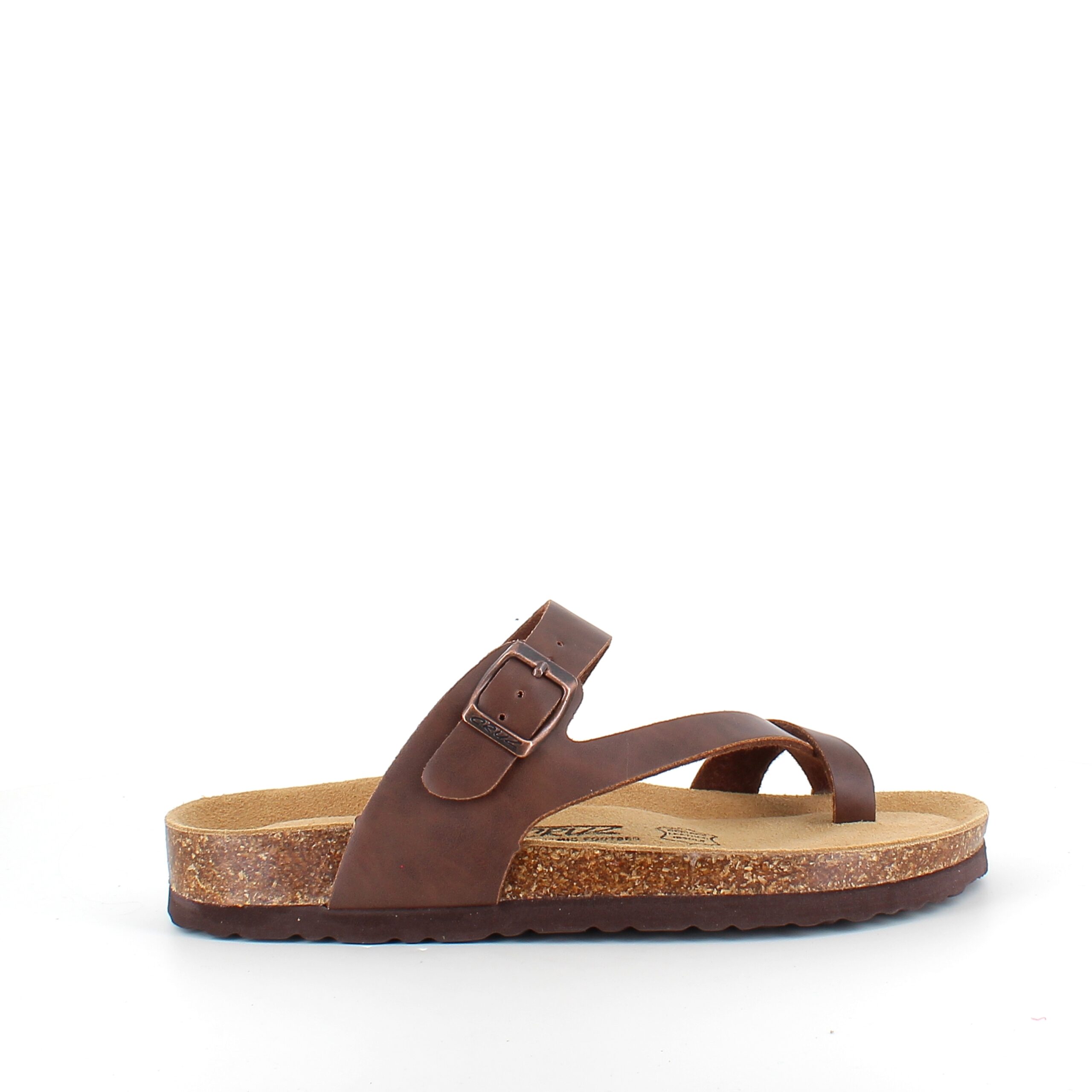 Biosandal i brun med den mykeste sålen