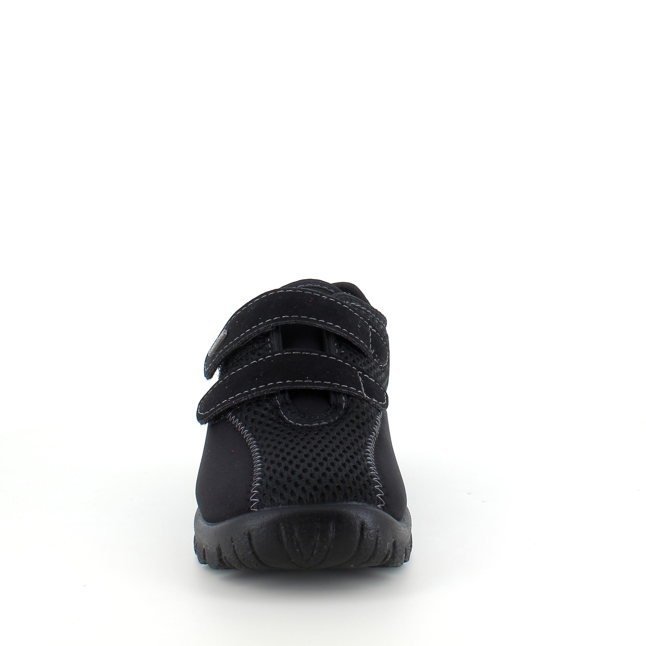 Svart fleksibel sko med sklisikre såler