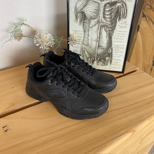 Svarte joggesko med svangstøtte