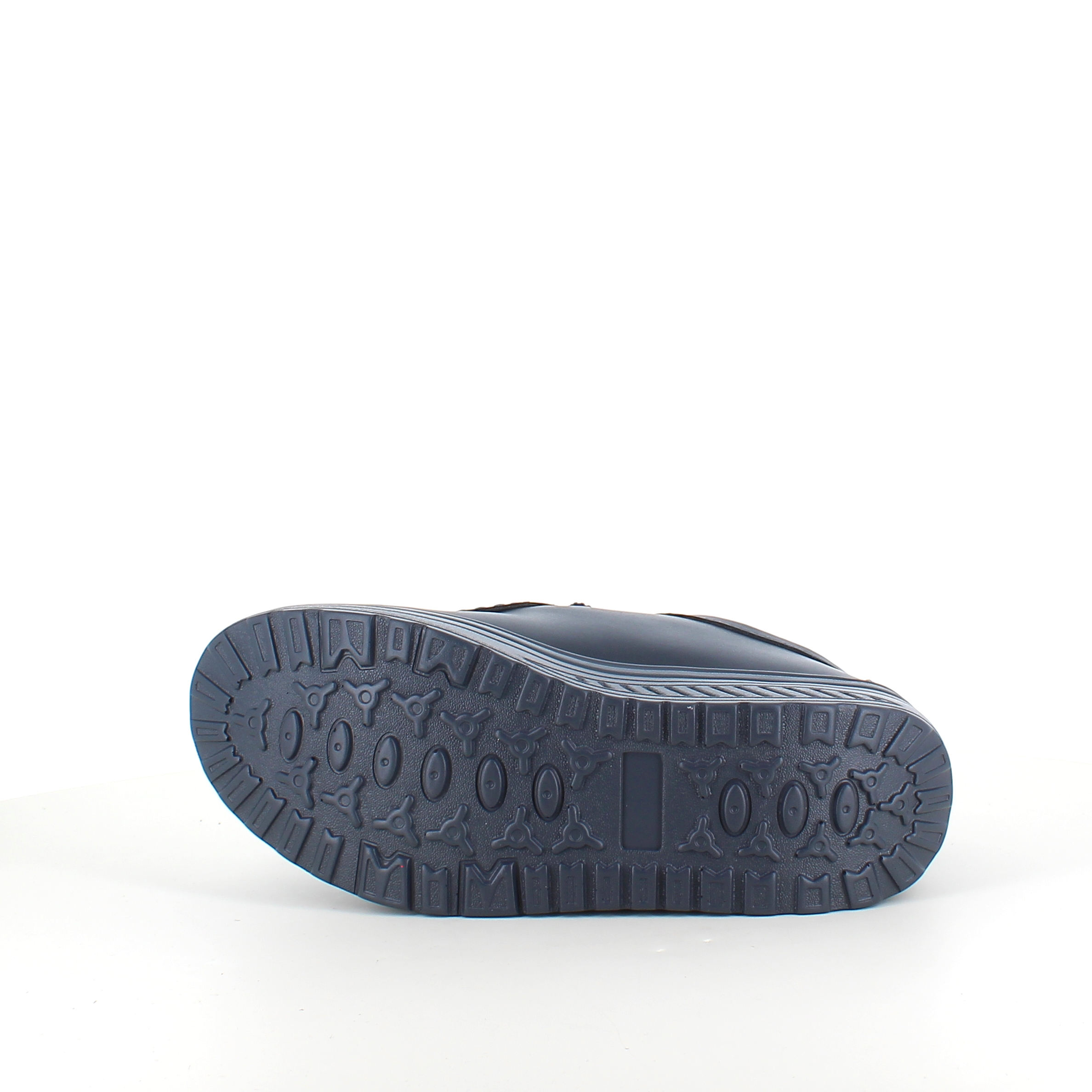 Marinefargede skinnsko med rullsko og svangstøtte