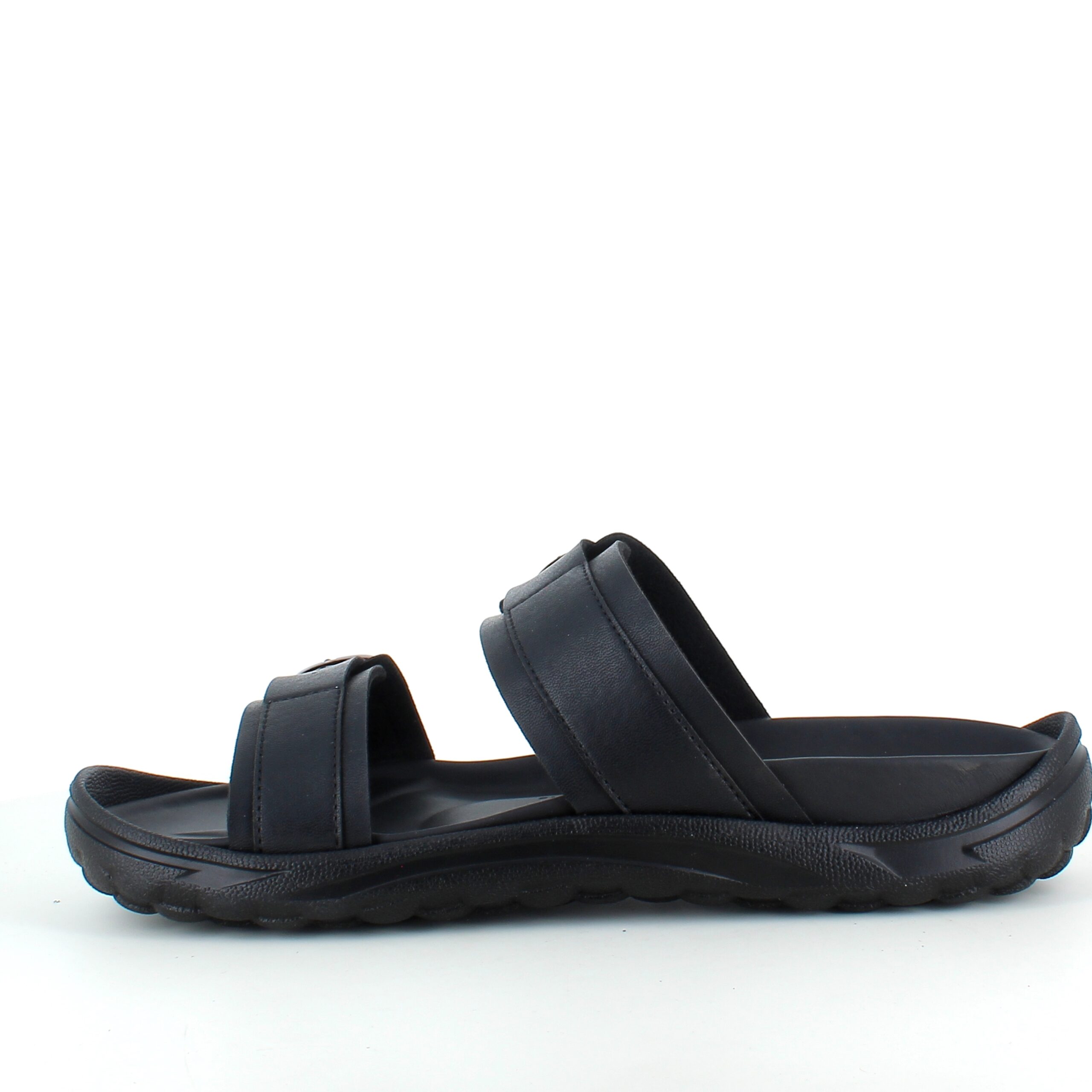 Sort herre slip on sandal fra MBT med ergonomisk fotseng