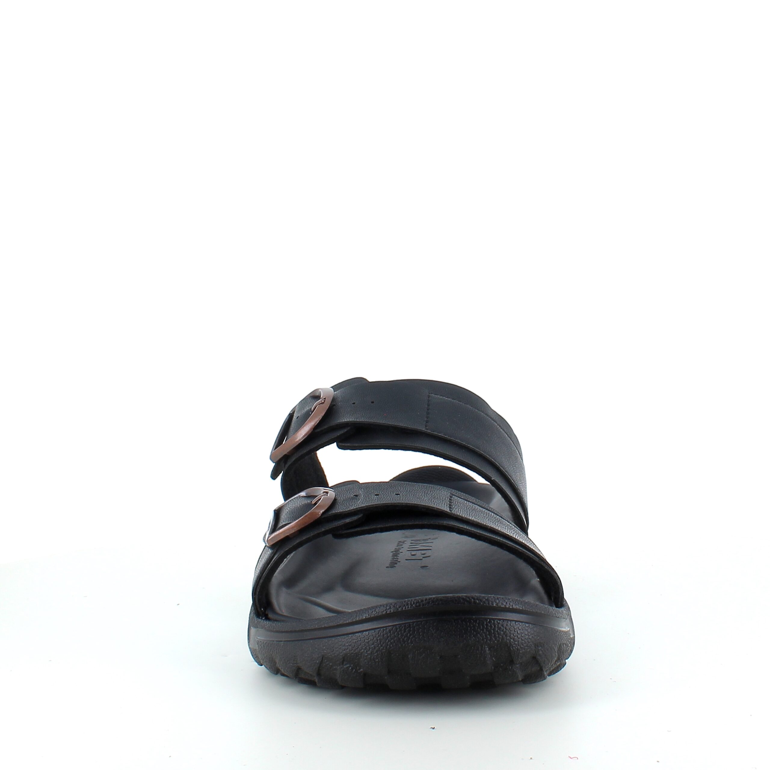 Sort herre slip on sandal fra MBT med ergonomisk fotseng