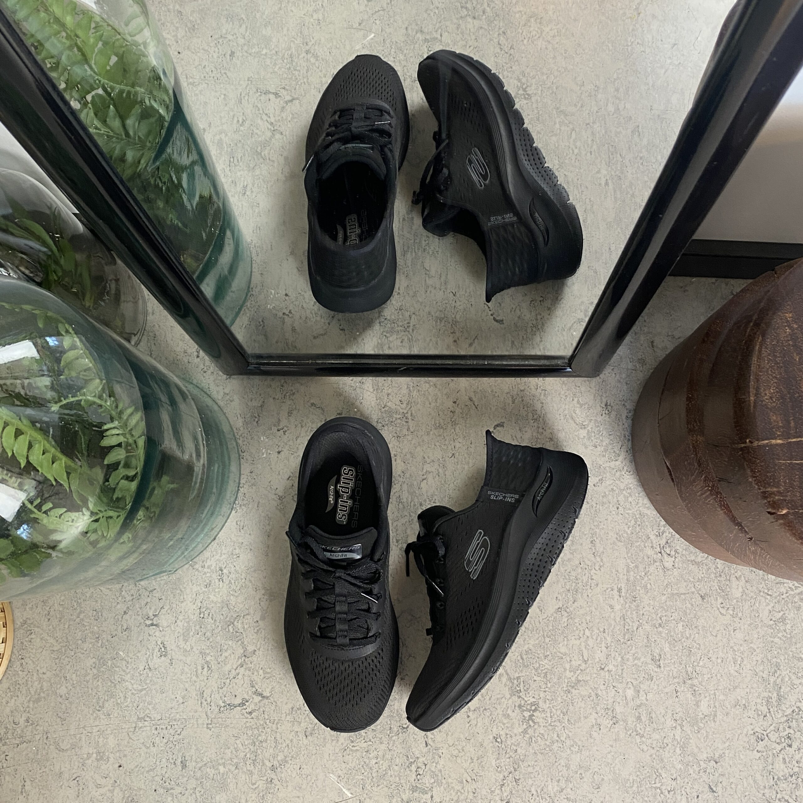 Pustende Skechers slip-ins sko med god svangstøtte