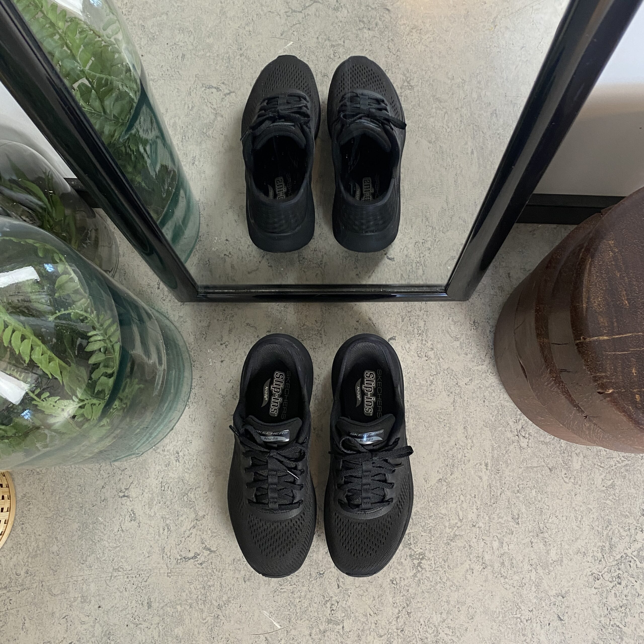 Pustende Skechers slip-ins sko med god svangstøtte