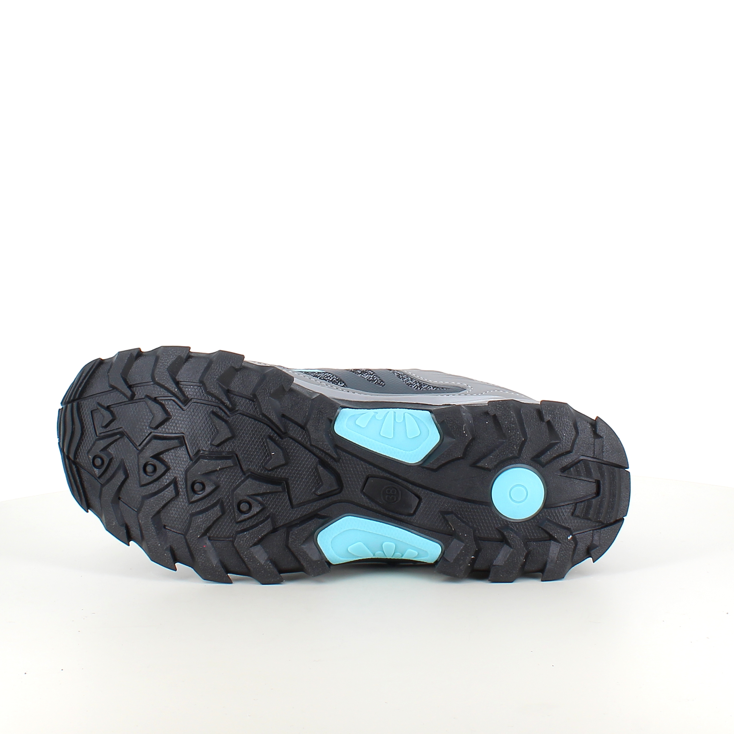 Funksjonell vandresko i grå med pustende mesh og støtdempende såle