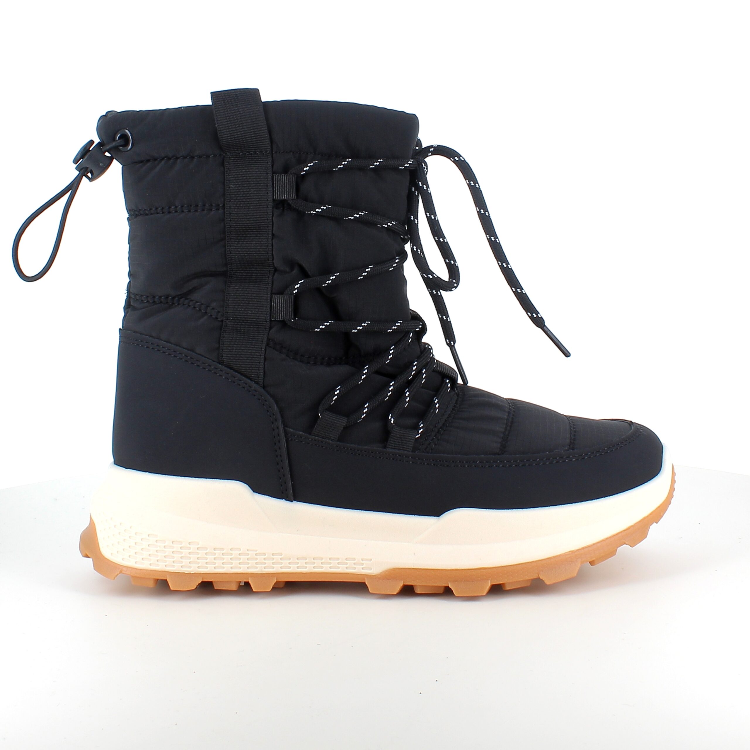 Svart vinterstøvel med deilig mykt fôr