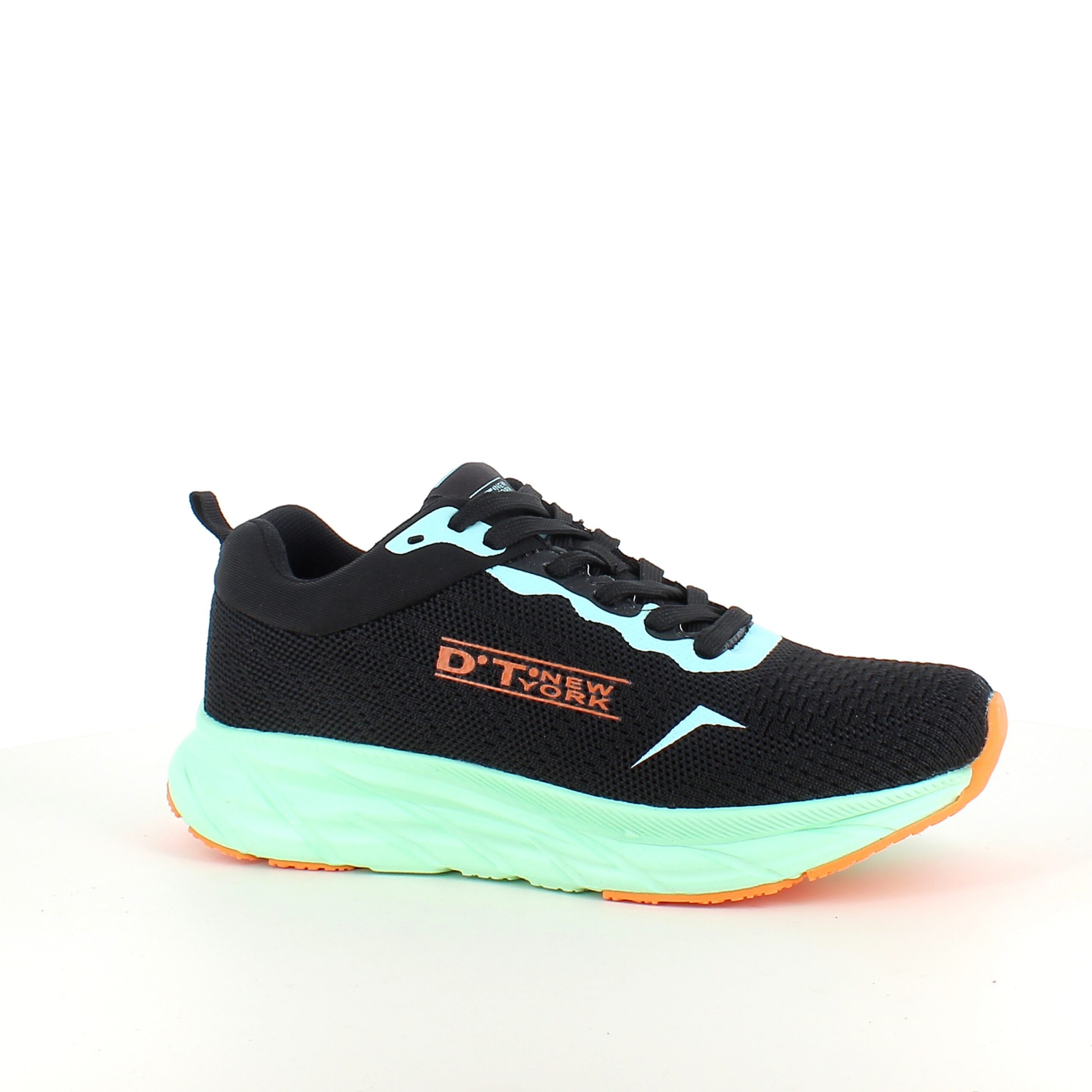 Svart lettvektsko med støtabsorberende såle