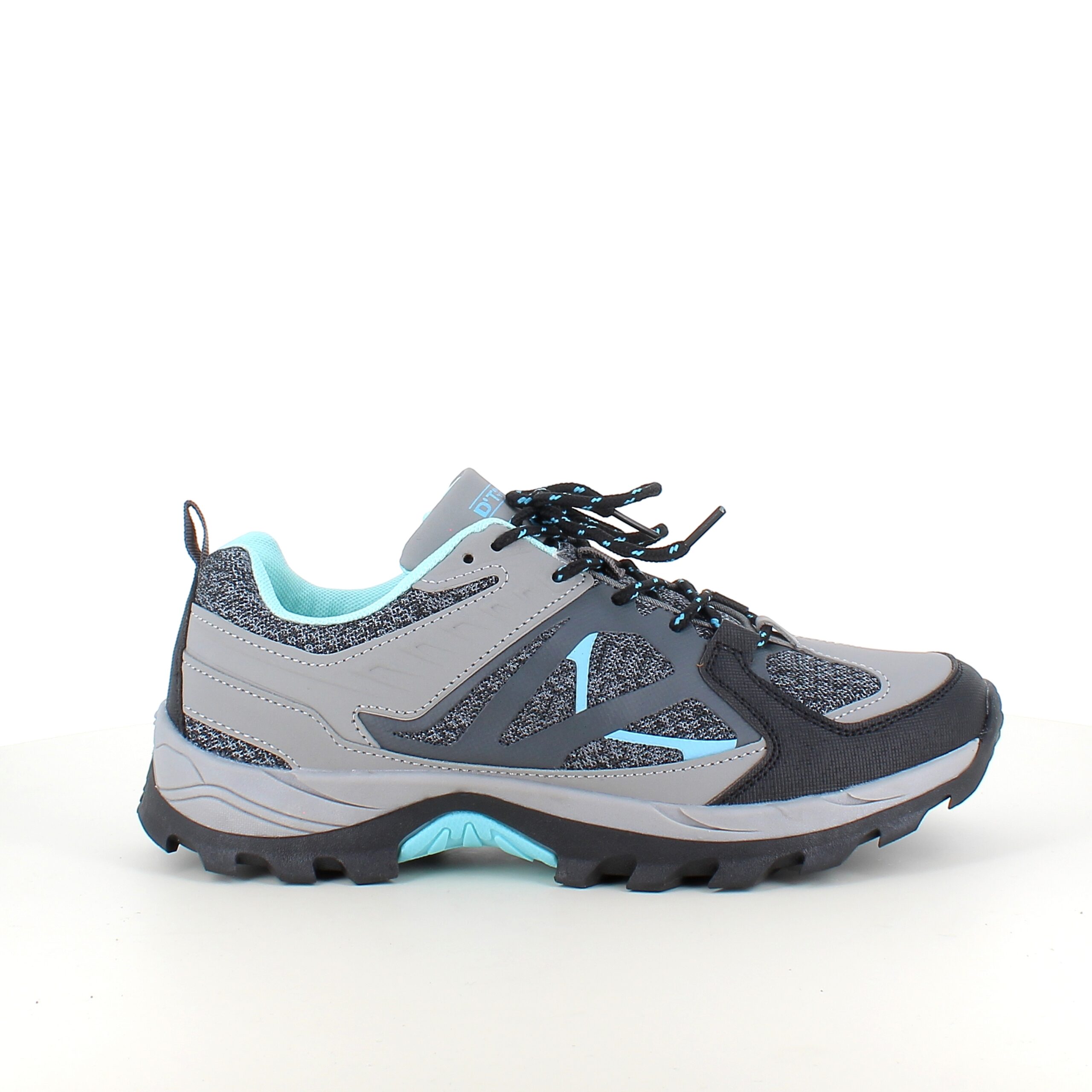 Funksjonell vandresko i grå med pustende mesh og støtdempende såle