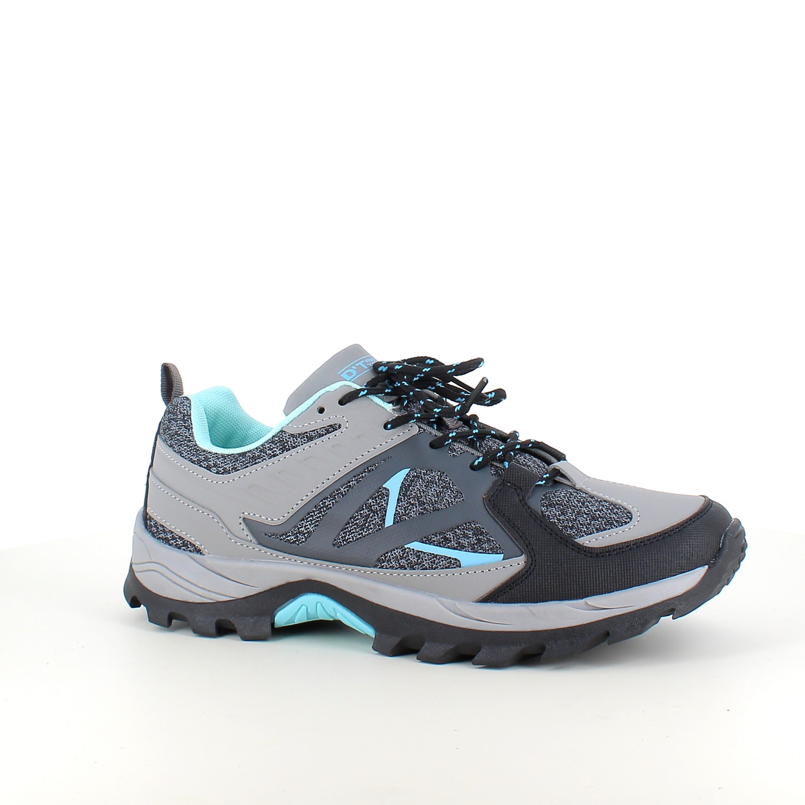 Funksjonell vandresko i grå med pustende mesh og støtdempende såle