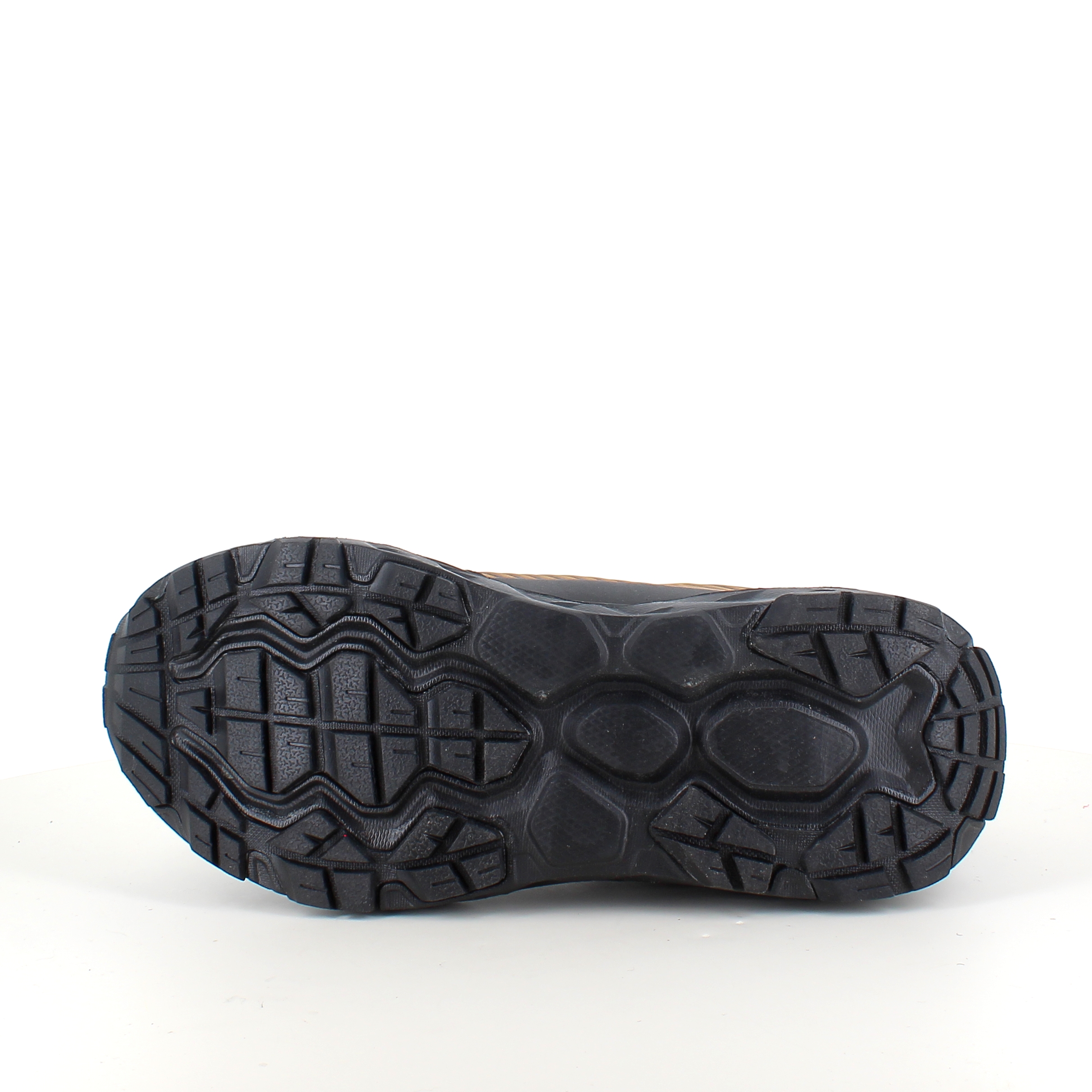 Herre ankelstøvel i lysebrun PU med snørebånd, lett fôr og støtdempende EVA-såle