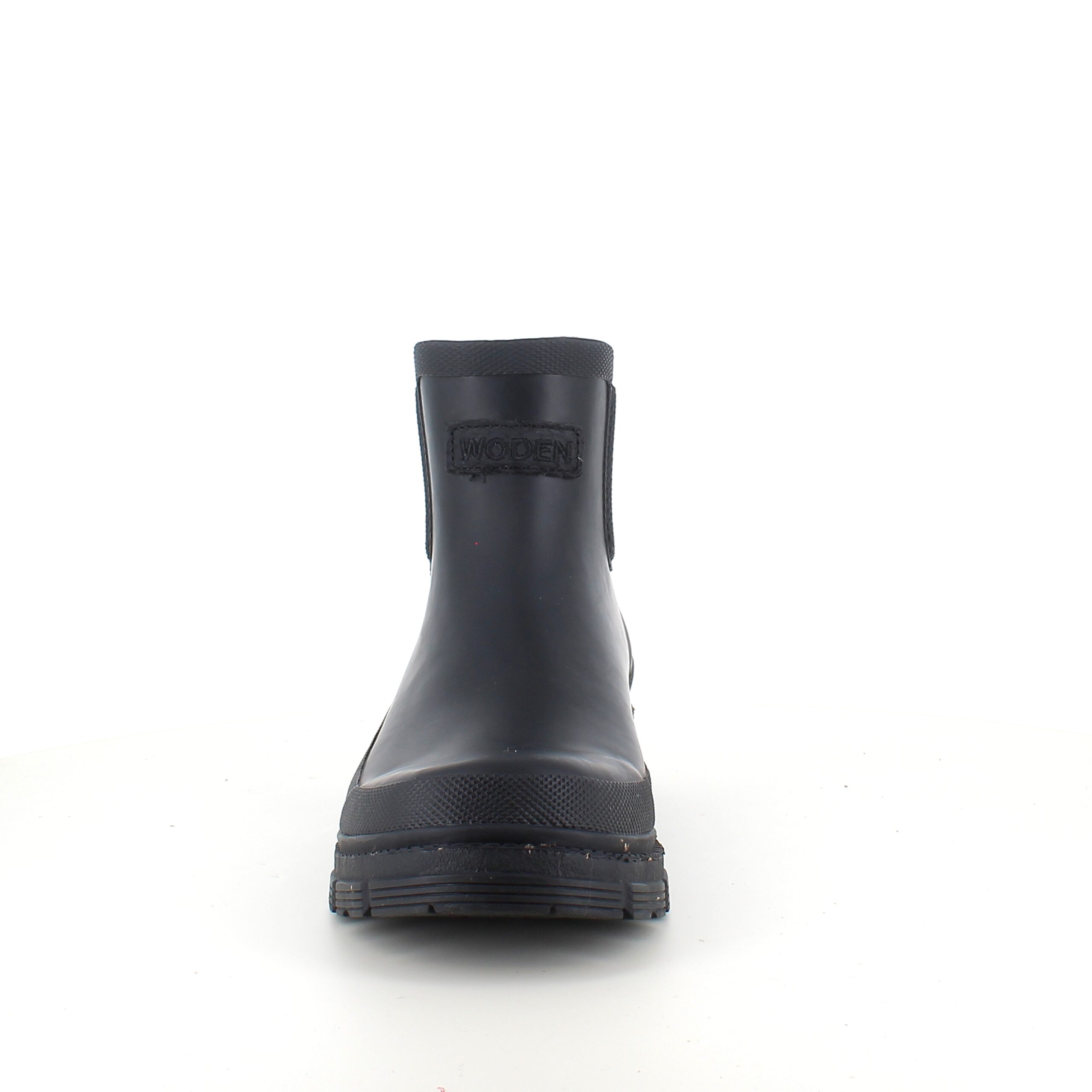 Klassisk svart Woden gummistøvel med kort skaft