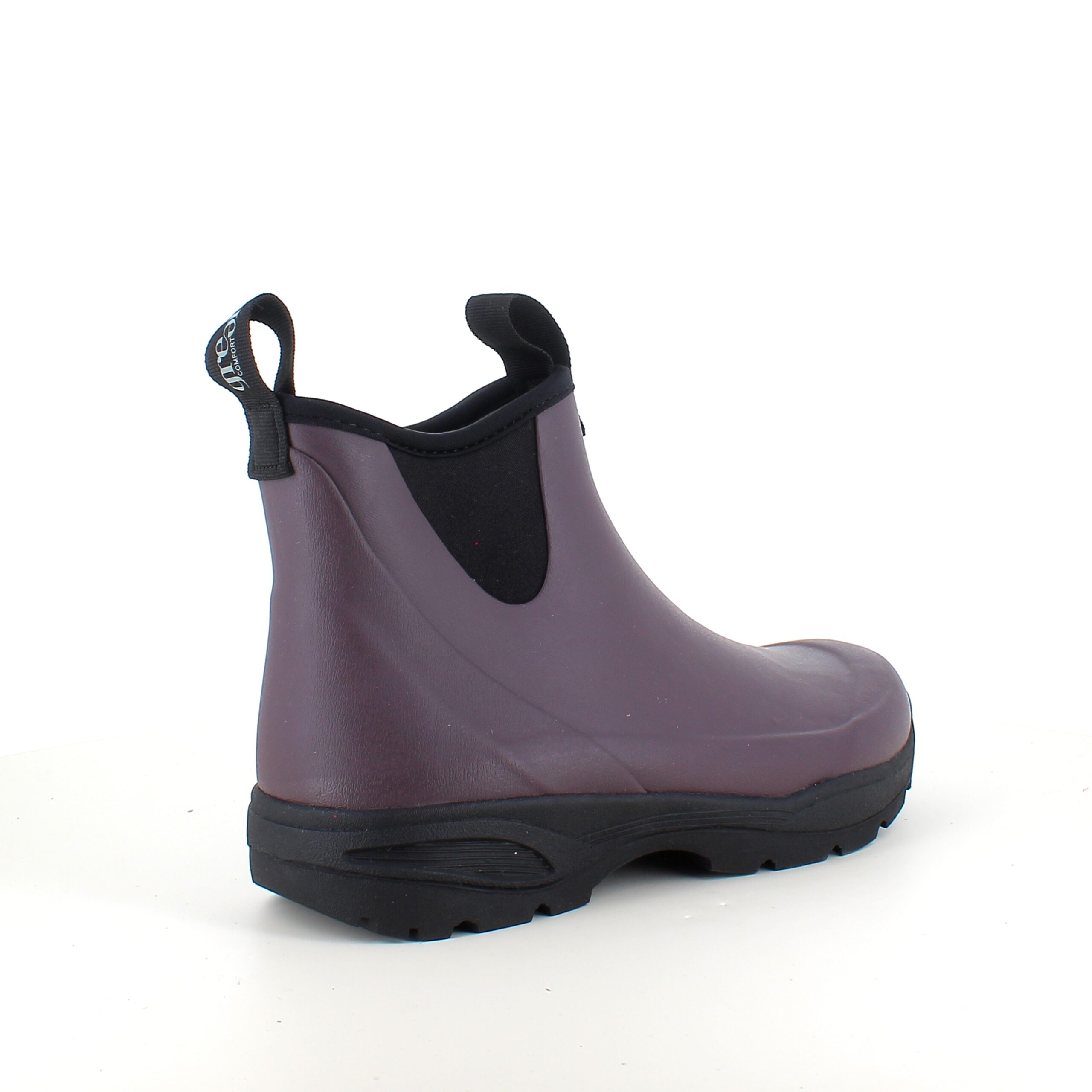 Mørkelilla gummistøvel med svangstøtte fra Green Comfort.